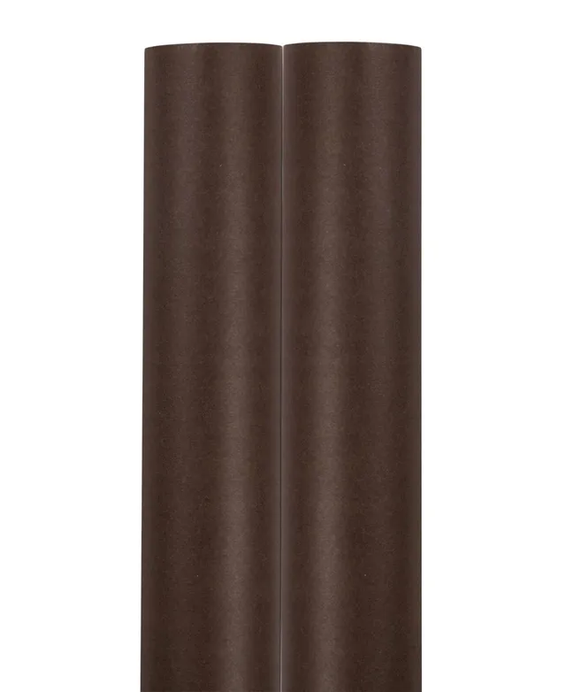Matte Gift Wrapping Paper -, 25 sq ft, Chocolate Brown