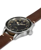 Hamilton Men's Khaki Aviation Pioneer Automatic Brown Leather Strap Watch 38mm