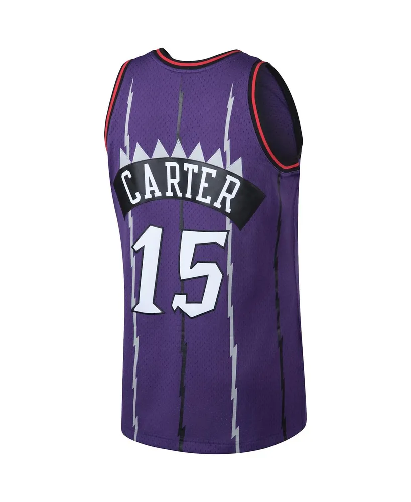 Men's Vince Carter Purple Toronto Raptors Big and Tall Hardwood Classics Jersey