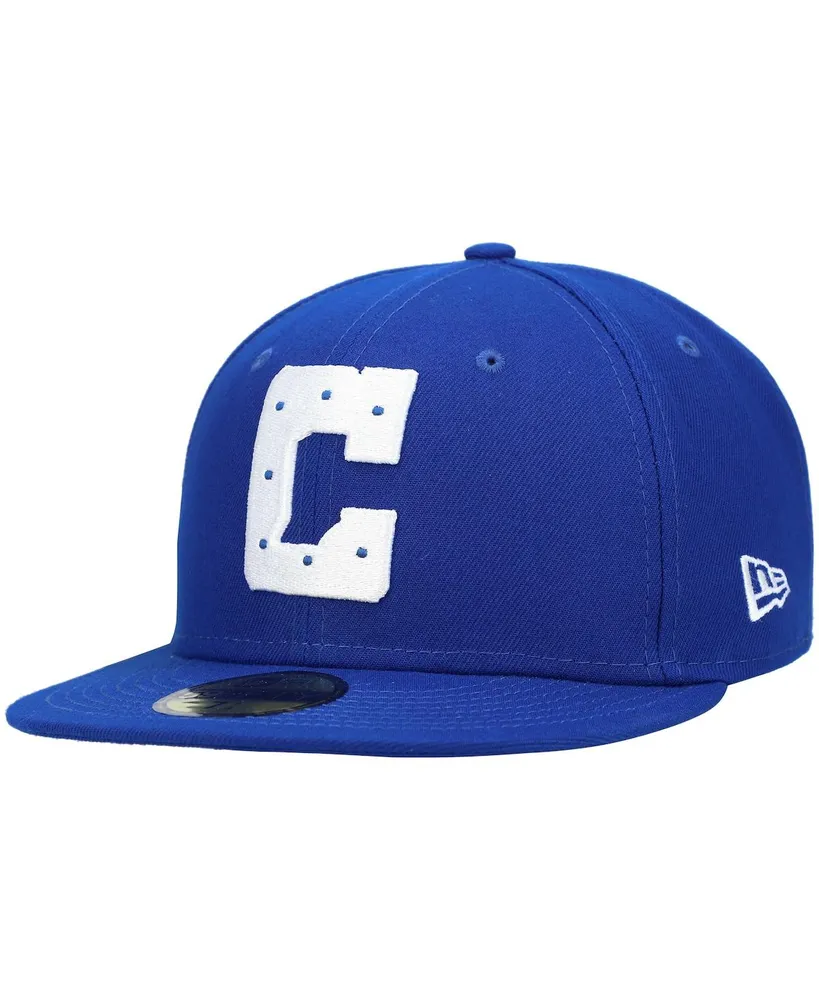 Men's Royal Indianapolis Colts Logo Omaha 59FIFTY Fitted Hat