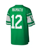 Men's Joe Namath Kelly Green New York Jets Legacy Replica Jersey