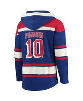 Men's Artemi Panarin Blue New York Rangers Player Name and Number Lacer Pullover Hoodie