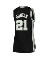 Women's Tim Duncan Black San Antonio Spurs 1998-99 Hardwood Classics Swingman Jersey