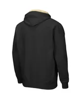 Men's Black Army Knights Big and Tall Full-Zip Hoodie