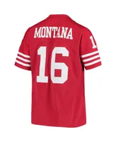 Women's Joe Montana Scarlet San Francisco 49ers 1990 Legacy Replica Jersey