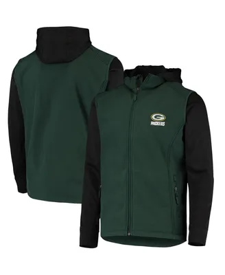 Men's Green, Black Green Bay Packers Alpha Full-Zip Jacket