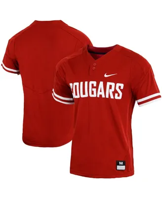 Men's Crimson Washington State Cougars Replica Vapor Elite Two-Button Baseball Jersey