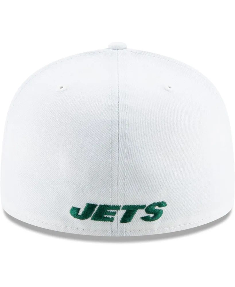 Men's White New York Jets Omaha 59FIFTY Fitted Hat