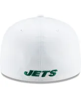 Men's White New York Jets Omaha 59FIFTY Fitted Hat