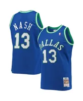 Men's Steve Nash Blue Dallas Mavericks Hardwood Classics Swingman Jersey