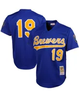 Men's Robin Yount Royal Milwaukee Brewers Cooperstown Mesh Batting Practice Jersey