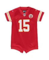 Infant Girls and Boys Patrick Mahomes Red Kansas City Chiefs Romper Jersey