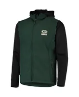 Men's Green, Black Green Bay Packers Alpha Full-Zip Jacket