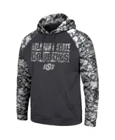 Men's Charcoal Oklahoma State Cowboys Oht Military-Inspired Appreciation Digital Camo Pullover Hoodie