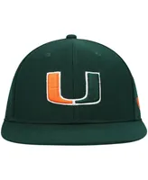 Men's Green Miami Hurricanes Team Color Fitted Hat