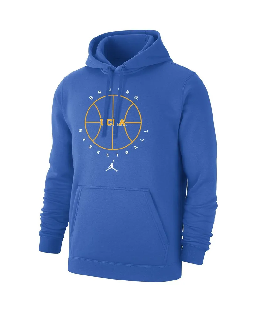 Men's Blue Ucla Bruins Basketball Icon Club Fleece Pullover Hoodie