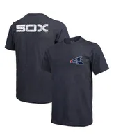 Men's Navy Chicago White Sox Throwback Logo Tri-Blend T-shirt