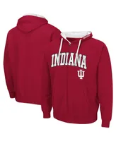 Men's Cardinal Indiana Hoosiers Big and Tall Full-Zip Hoodie