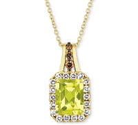 Le Vian Cinnamon Citrine (1-1/3 ct. t.w.) & Diamond (3/8 18" Pendant Necklace 14k Rose Gold (Also Amethyst, Blue Topaz, Peridot Smok