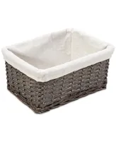 Honey Can Do Split Willow 7-Pc. Woven Bathroom Storage Basket Set