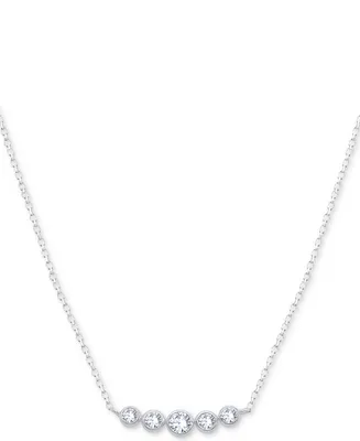 Forever Grown Diamonds Lab-Created Diamond Graduated 18" Statement Necklace (1/5 ct. t.w.) in Sterling Silver