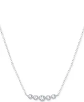 Forever Grown Diamonds Lab-Created Diamond Graduated 18" Statement Necklace (1/5 ct. t.w.) in Sterling Silver