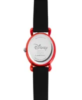 ewatchfactory Boy's Disney Cars Lightning Black Silicone Strap Watch 32mm