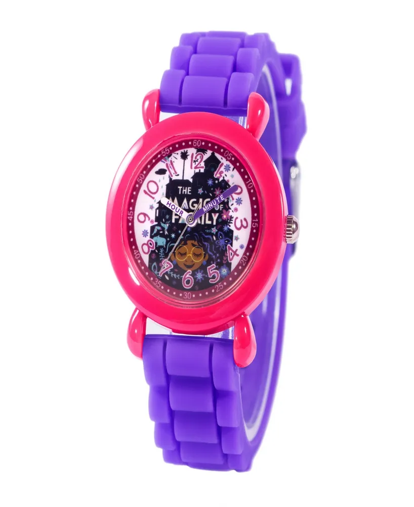 ewatchfactory Girl's Disney Encanto Purple Silicone Strap Watch 32mm