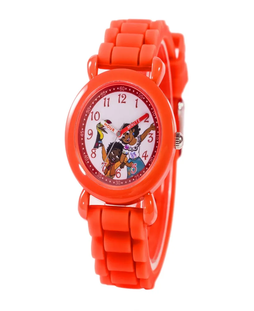 ewatchfactory Boy's Disney Encanto Plastic Red Silicone Strap Watch 32mm