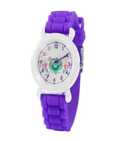 ewatchfactory Girl's Disney Soul 22 Purple Silicone Strap Watch 32mm
