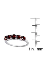 Rhodolite Garnet Five Stone Ring (1-3/4 ct. t.w.) in Sterling Silver