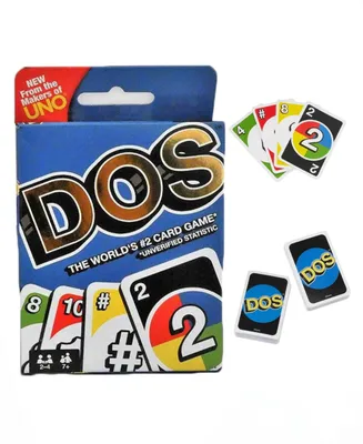 Mattel- Dos- The New Uno Card Game