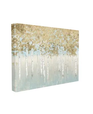 Stupell Industries Abstract Gold-Tone Tree Landscape Painting Stretched Canvas Wall Art, 36" x 48" - Multi