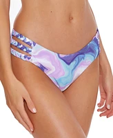 Becca Blue Agate Braided-Straps Hipster Bikini Bottoms