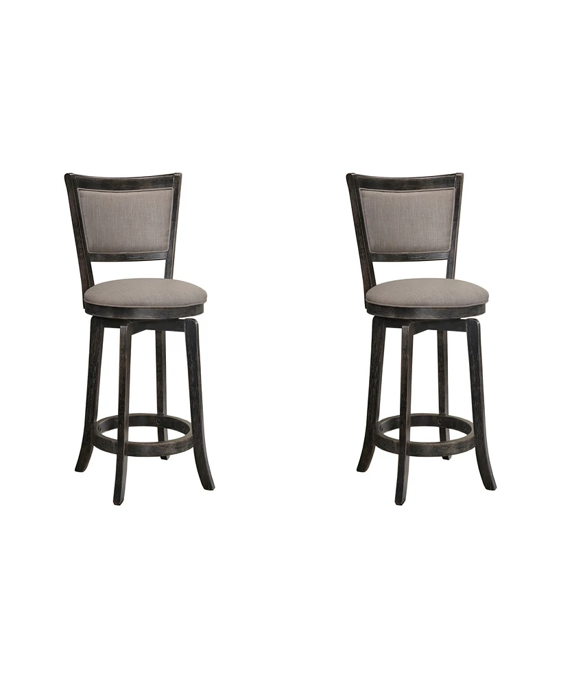 Maria Weathered Bar 29" Bar Stools, Set of 2