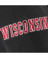 Big Boys Charcoal Wisconsin Badgers Logo Pullover Hoodie