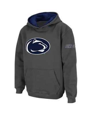 Big Boys Charcoal Penn State Nittany Lions Logo Pullover Hoodie