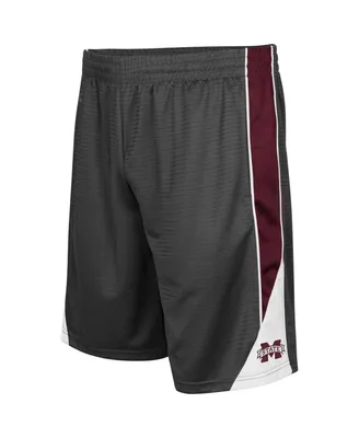 Men's Charcoal Mississippi State Bulldogs Turnover Shorts