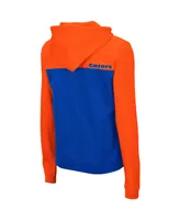 Women's Orange and Royal Florida Gators Aidan Half-Zip Hoodie