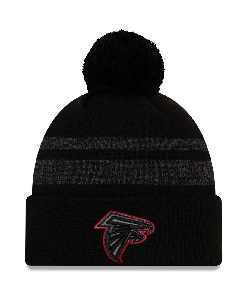 Men's Black Atlanta Falcons Dispatch Cuffed Knit Hat with Pom