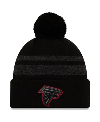 Men's Black Atlanta Falcons Dispatch Cuffed Knit Hat with Pom