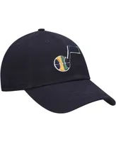 Women's Navy Utah Jazz Miata Clean Up Logo Adjustable Hat