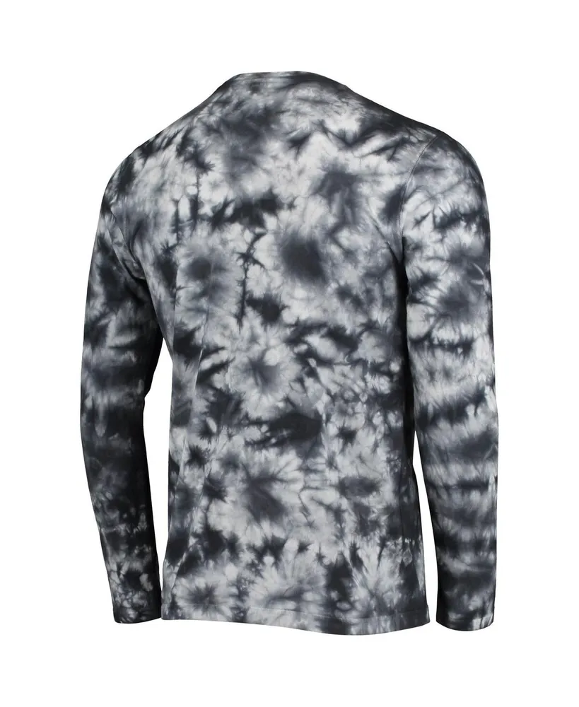 Men's Black Las Vegas Raiders Tie-Dye Long Sleeve T-shirt