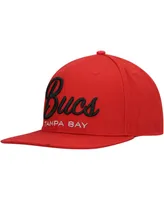 Men's Red Tampa Bay Buccaneers Lv Super Bowl Champions Script Wordmark Snapback Hat