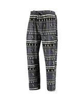 Men's Black Colorado Buffaloes Ugly Sweater Long Sleeve T-shirt and Pants Sleep Set