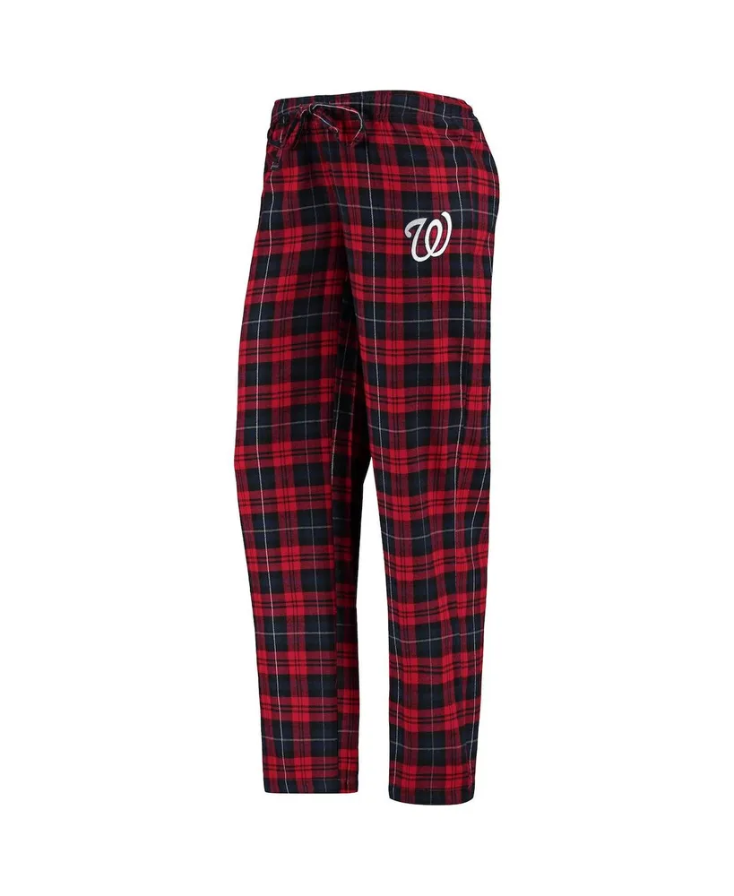 Women's Red, Navy Washington Nationals Lodge T-shirt and Pants Sleep Set