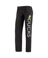 Women's Green, Black Oregon Ducks Team Tank Top and Pants Sleep Set