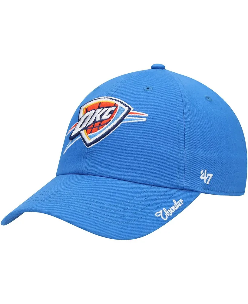 Women's Blue Oklahoma City Thunder Miata Clean Up Logo Adjustable Hat