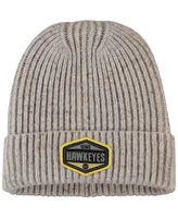 Men's Gray Iowa Hawkeyes Alp Cuffed Knit Hat