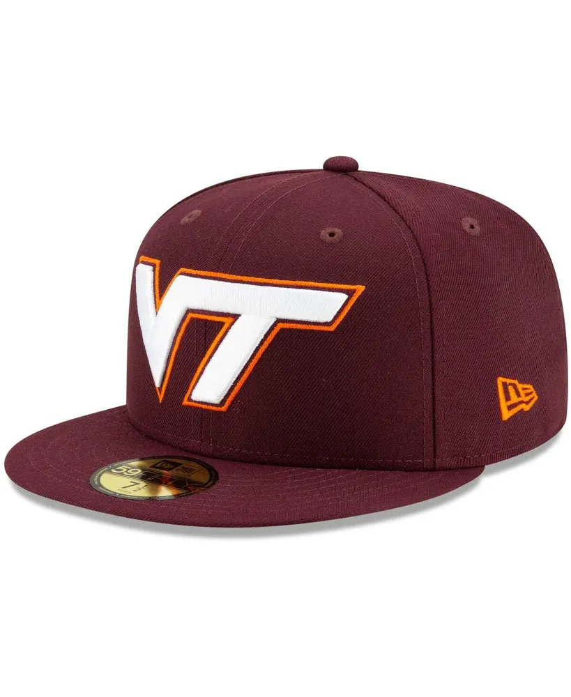 Men's Maroon Virginia Tech Hokies Basic 59FIFTY Team Fitted Hat